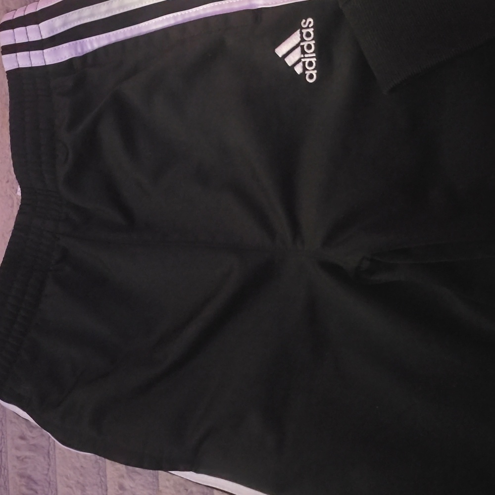 Adidas Kids Black Tracksuit Set Like New - Picture 3 of 8